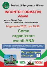 Locandina Comunicare l'ANA Gianni Papa 14 gennaio 2025