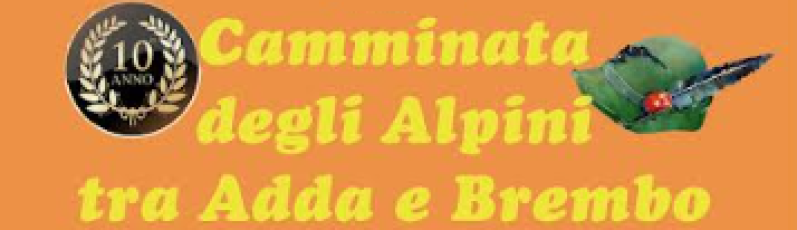 Logo camminata degli alpini tra Adda e Brembo