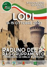 Manifesto del raduno del 2° raggruppamento - Lodi